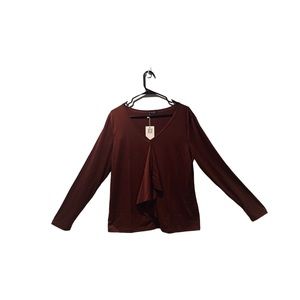 Zeagoo Basic Slim Fit Soft Long Sleeve V-Neck T-Shirt Blouse Top